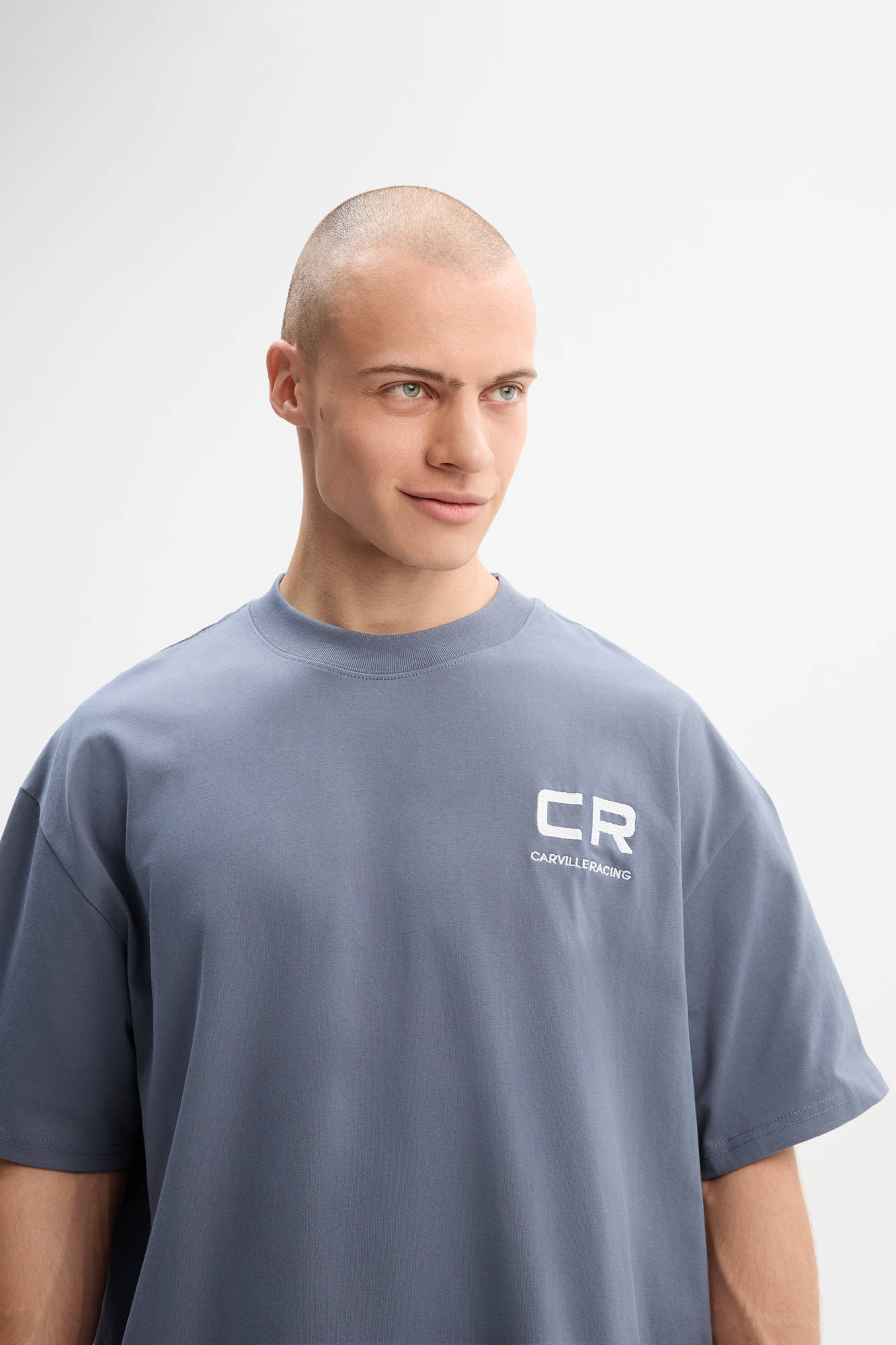 Футболка оверсайз вышивка Carville Racing 1CR36 