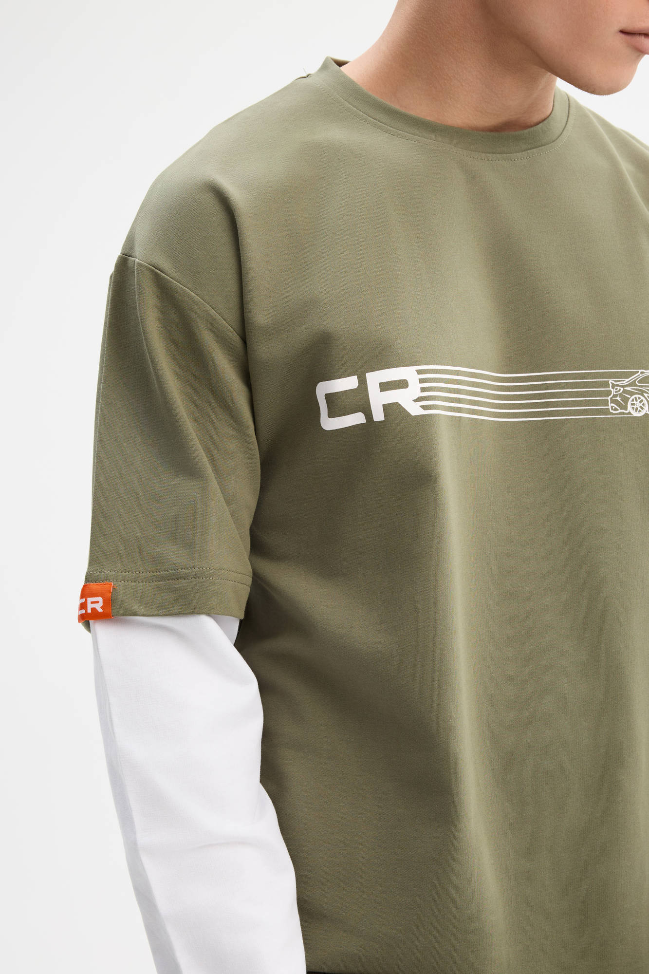 Лонгслив зелёный Carville Racing 1CR29 