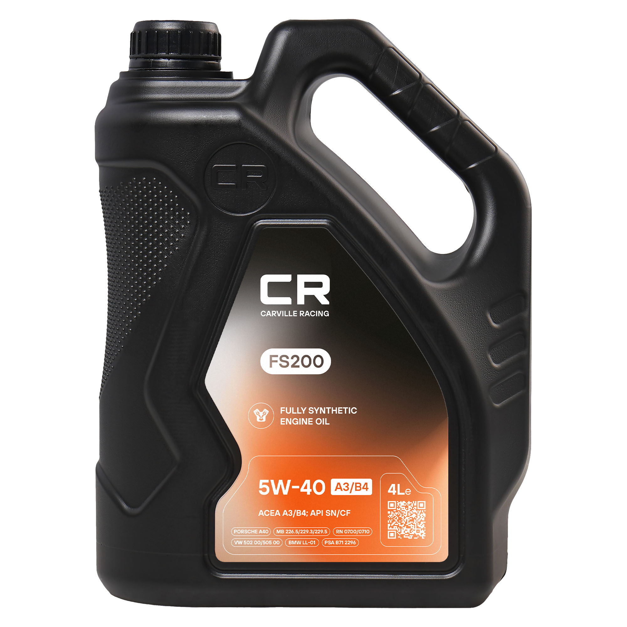 Масло моторное CARVILLE RACING FS200 5W-40 A3/B4 4L с артикулом L1D00410