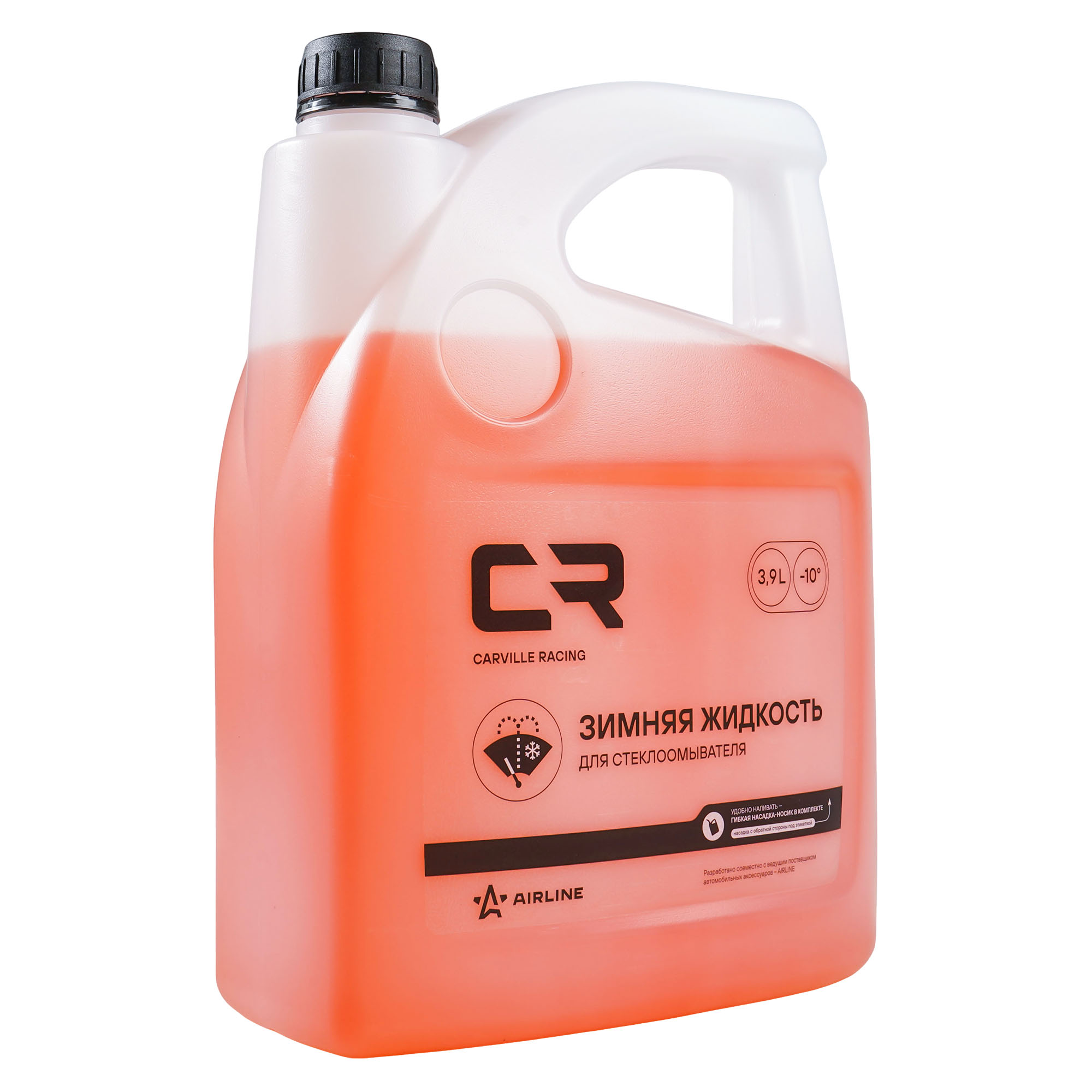 Жидкость стеклоомывателя зимняя -10°С с ароматом грейпфрута, 3.9л Carville Racing S0054010 