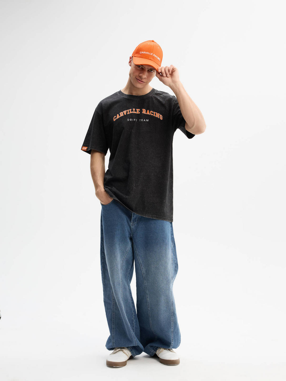 Футболка взрослая унисекс Carville Racing t-shirt_CR2024_black_acid_2XL 