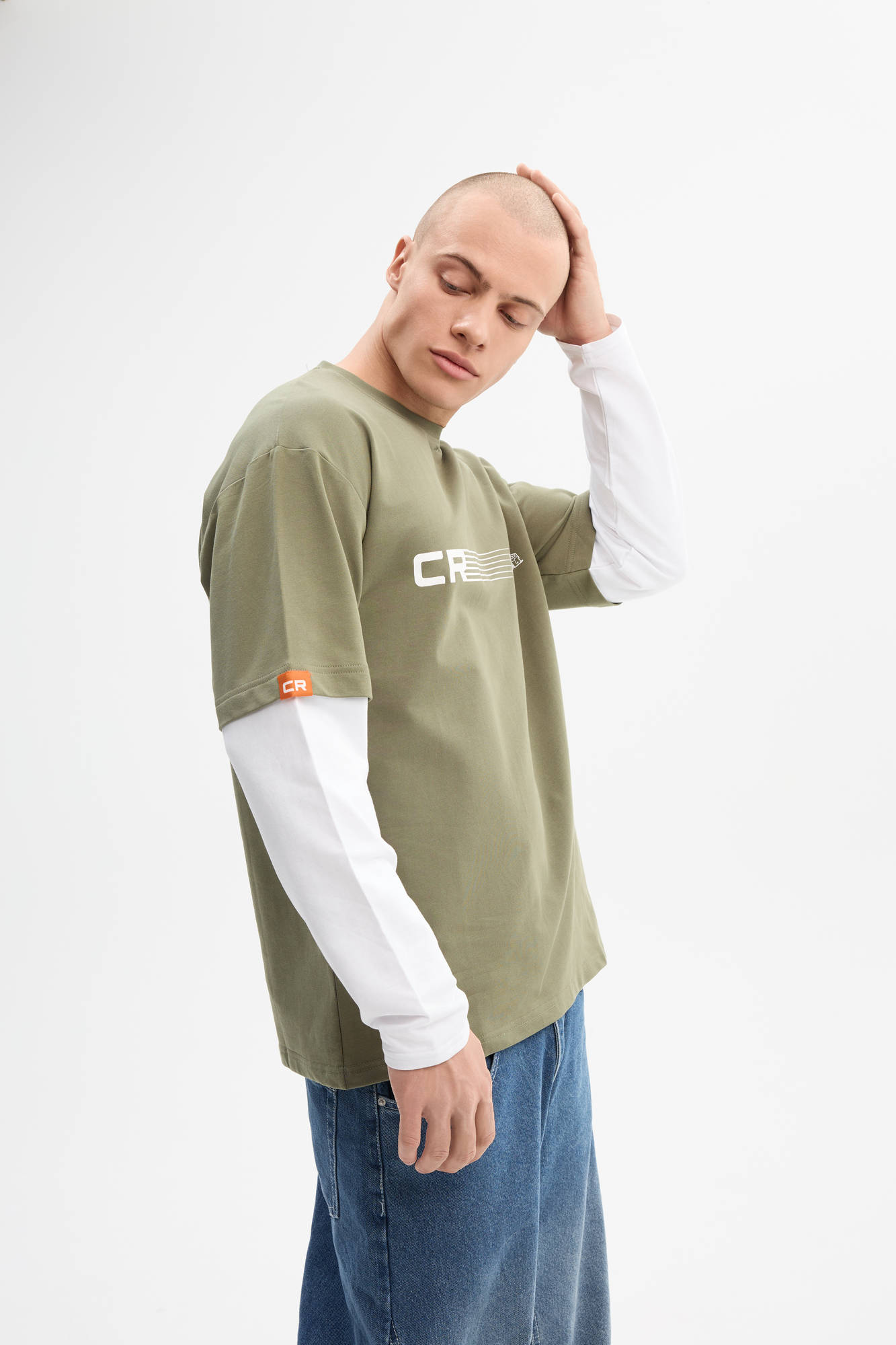 Лонгслив зелёный Carville Racing 1CR29 