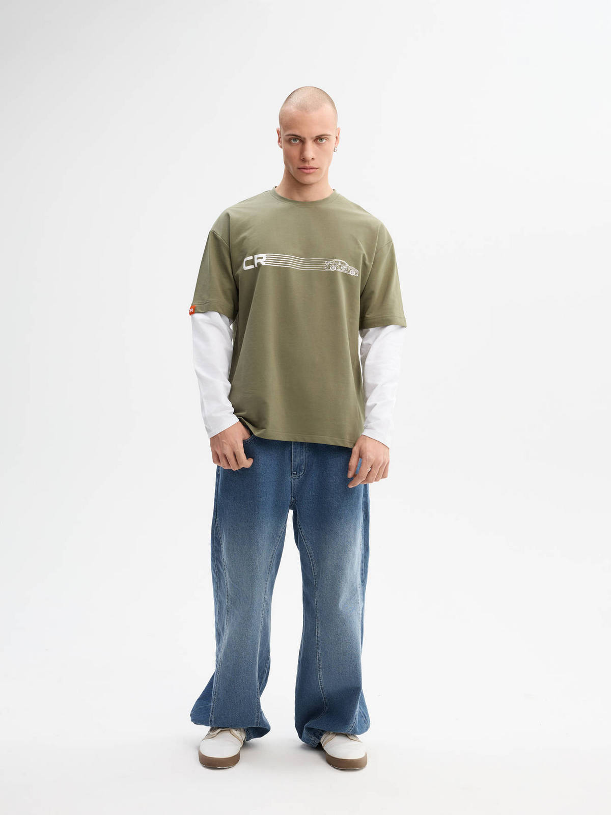 Лонгслив зелёный Carville Racing 1CR29 