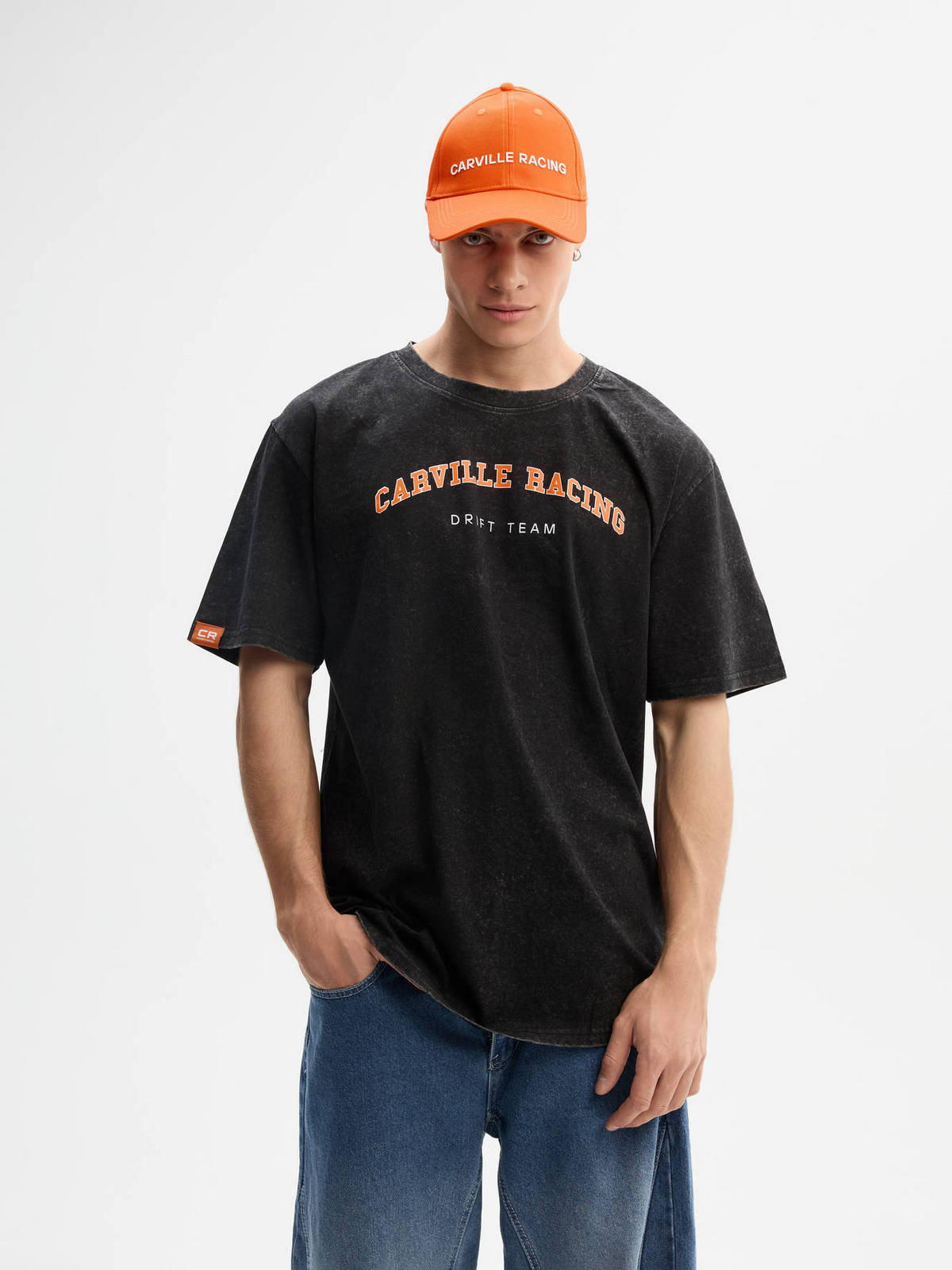 Футболка взрослая унисекс Carville Racing t-shirt_CR2024_black_acid_2XL 