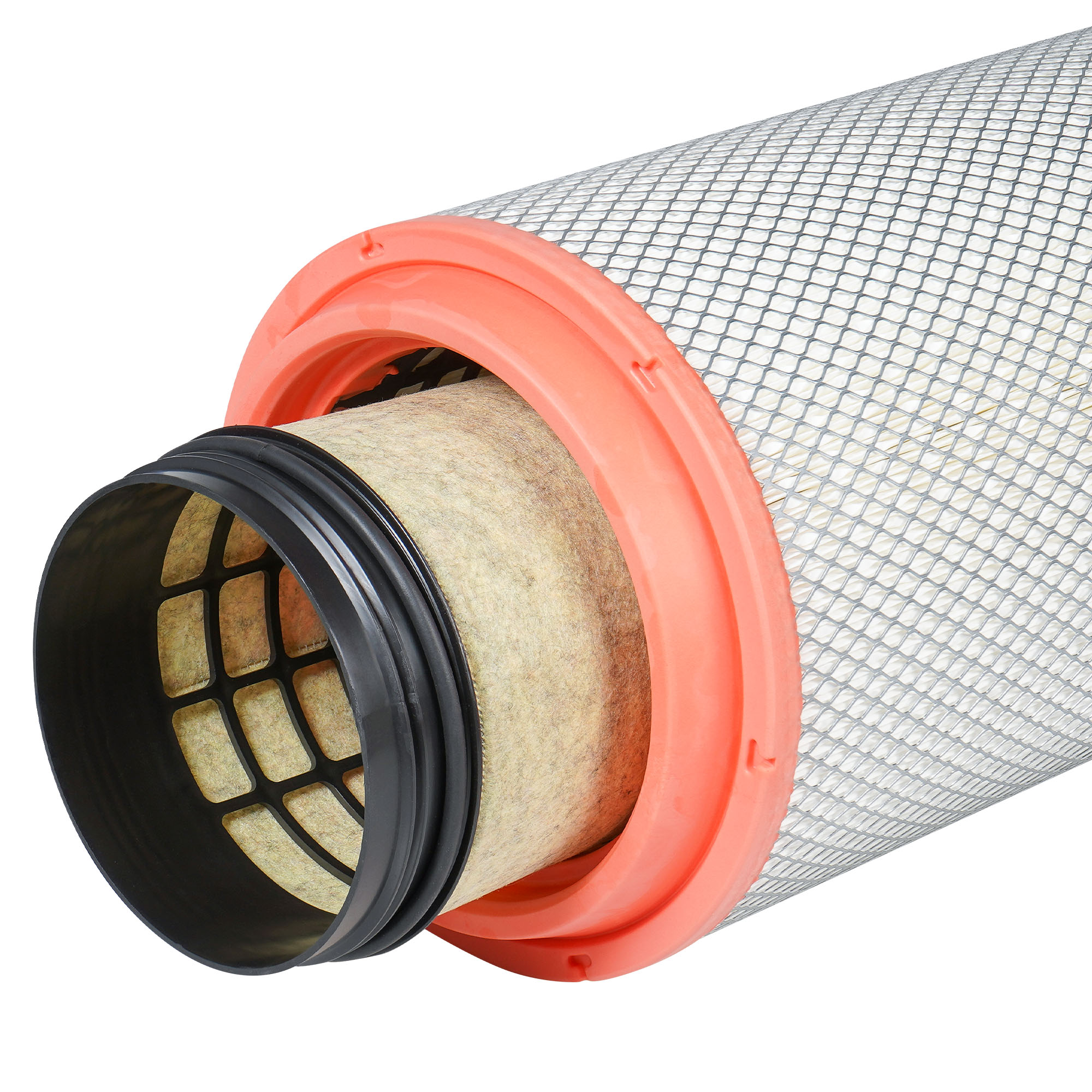 Фильтр воздушный для автомобилей Shacman X6000, внутренний и наружный, комплект, ресурс 60000км, К2751 Carville Racing TR55725 K2751 DZ9X259190121 DZ9X259190131