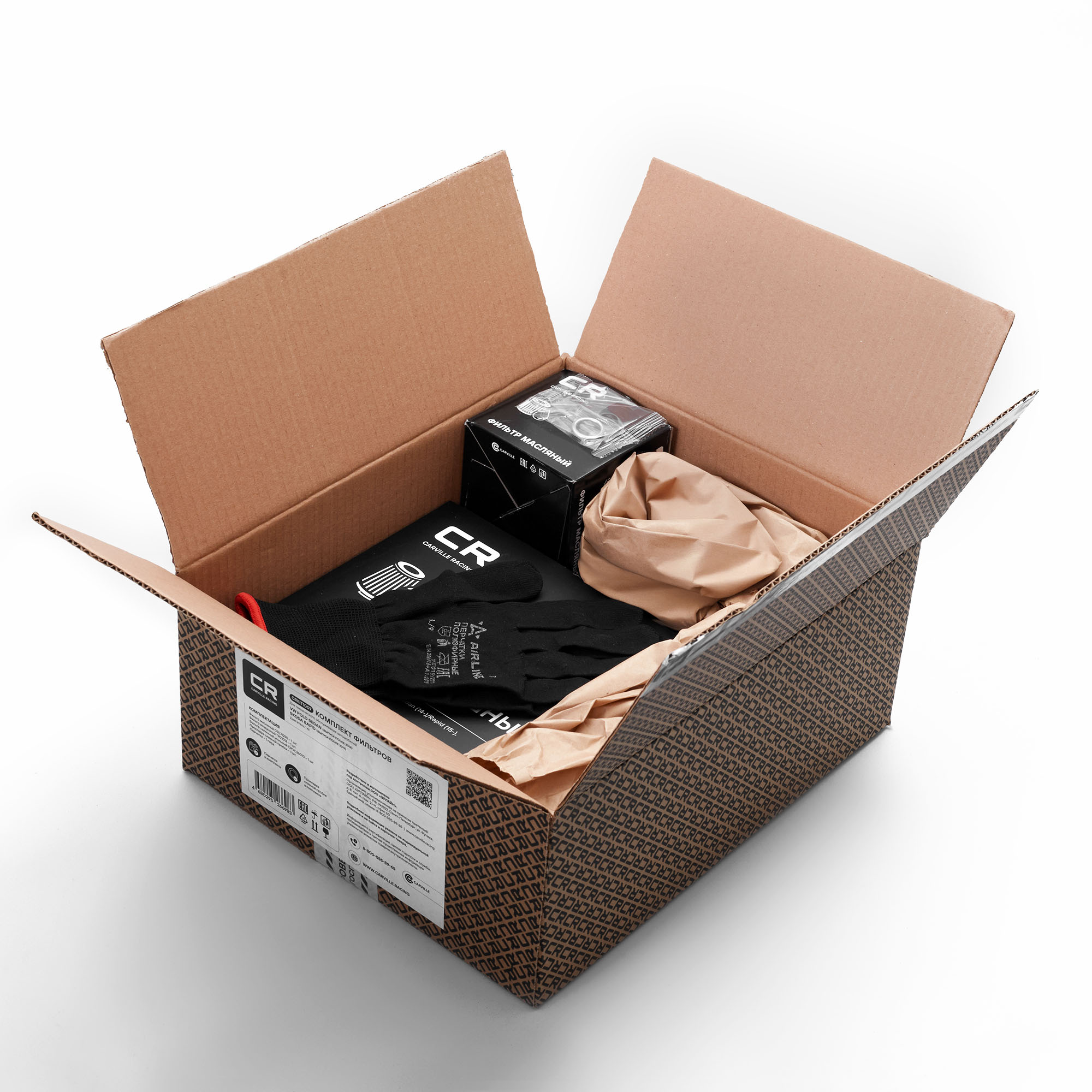 Комплект фильтров для ТО VAG Polo Sedan 1.6i выпуск после 2014/Rapid 1.6i выпуск после 2017 Carville Racing CRKIT1007 04E 129 620 A 6R0 819 653 04E 115 561 H