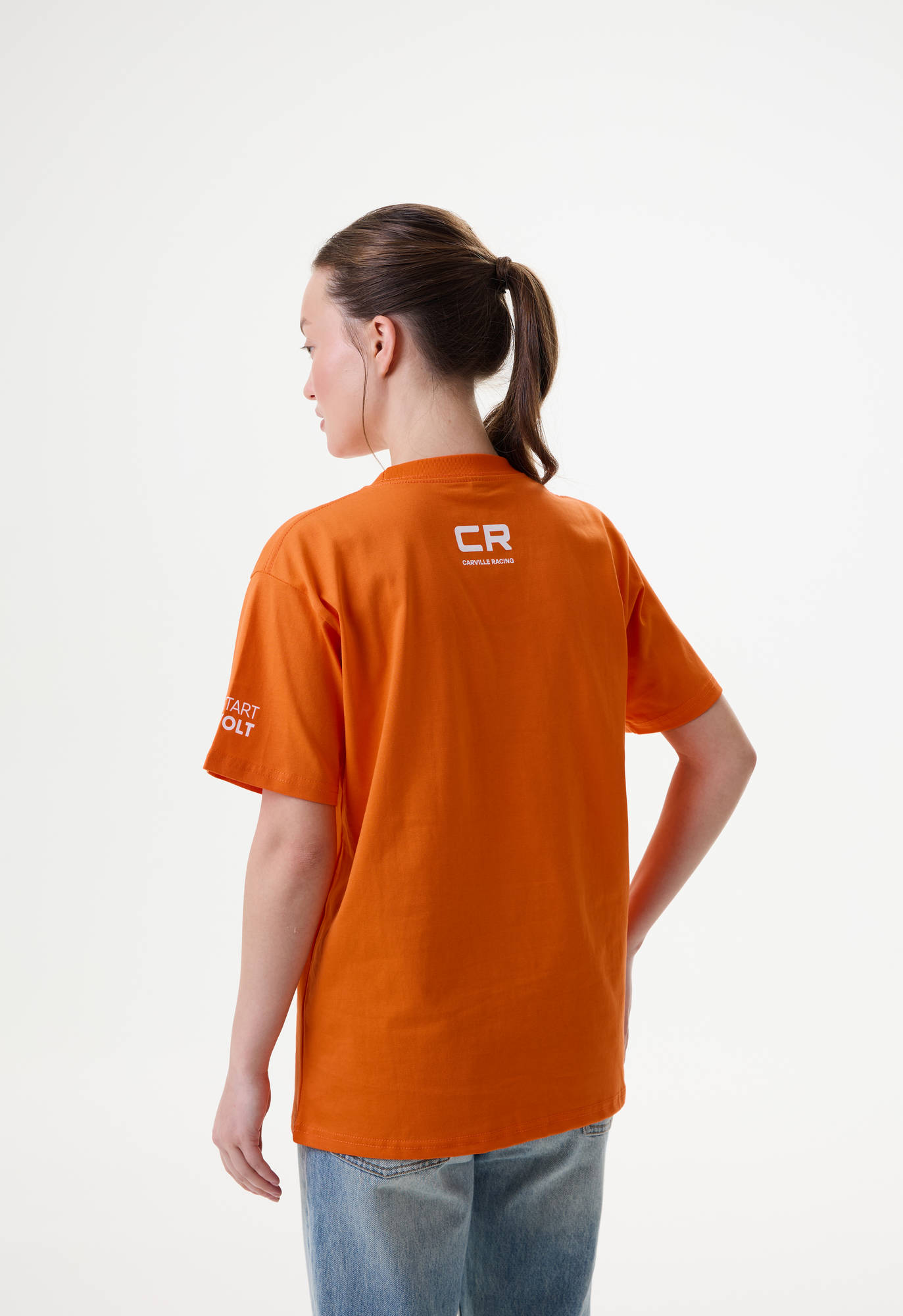 Футболка взрослая CR оранжевая Carville Racing 1CR50 