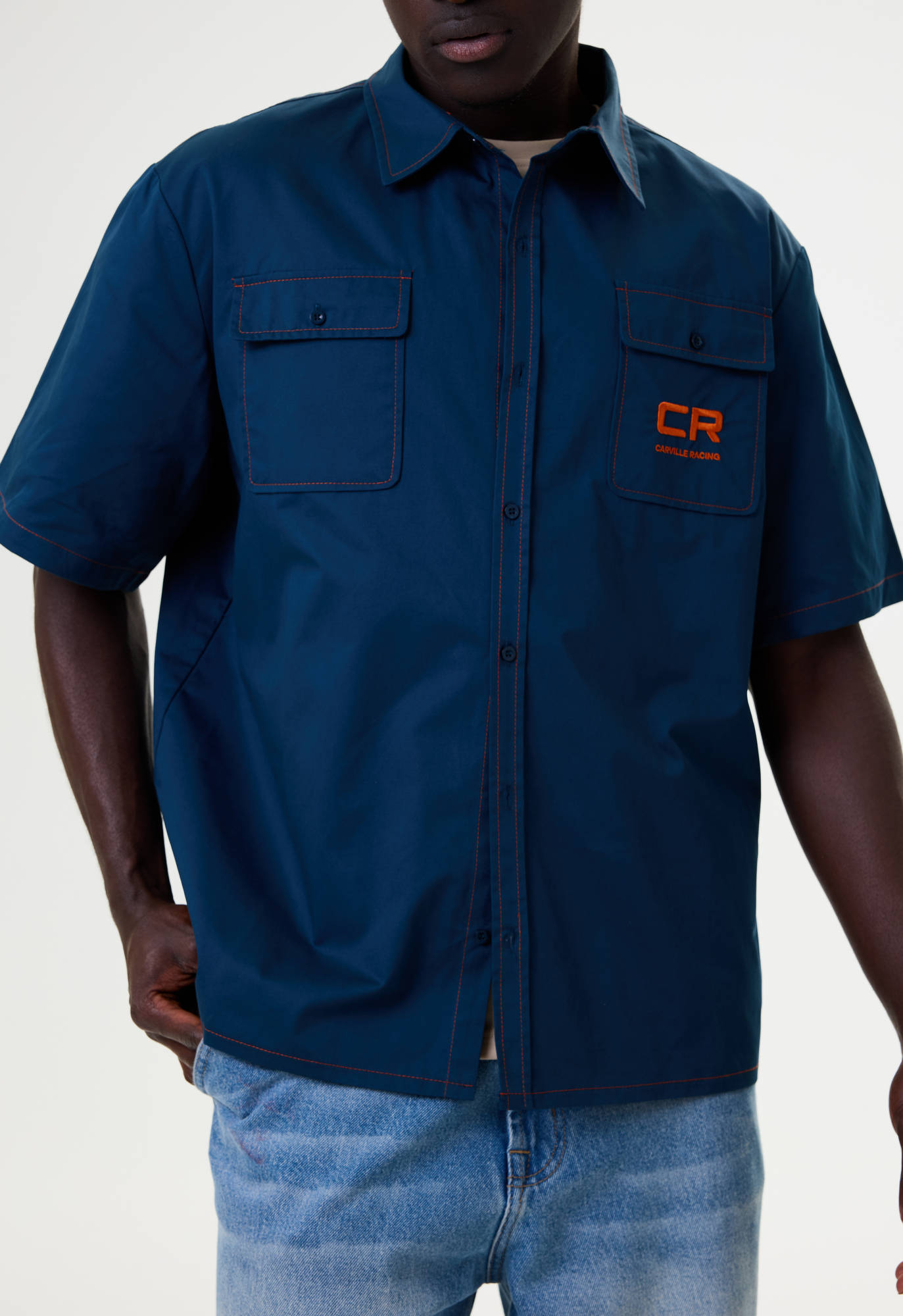 Рубашка синяя Carville Racing 10CR6 