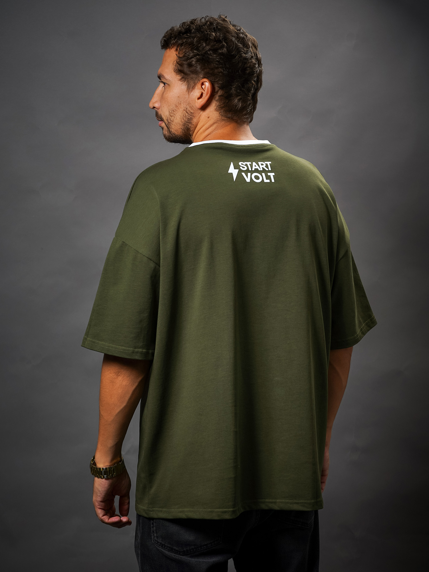 Футболка взрослая принт Carville Racing tshirt_green_drift_inside_S 