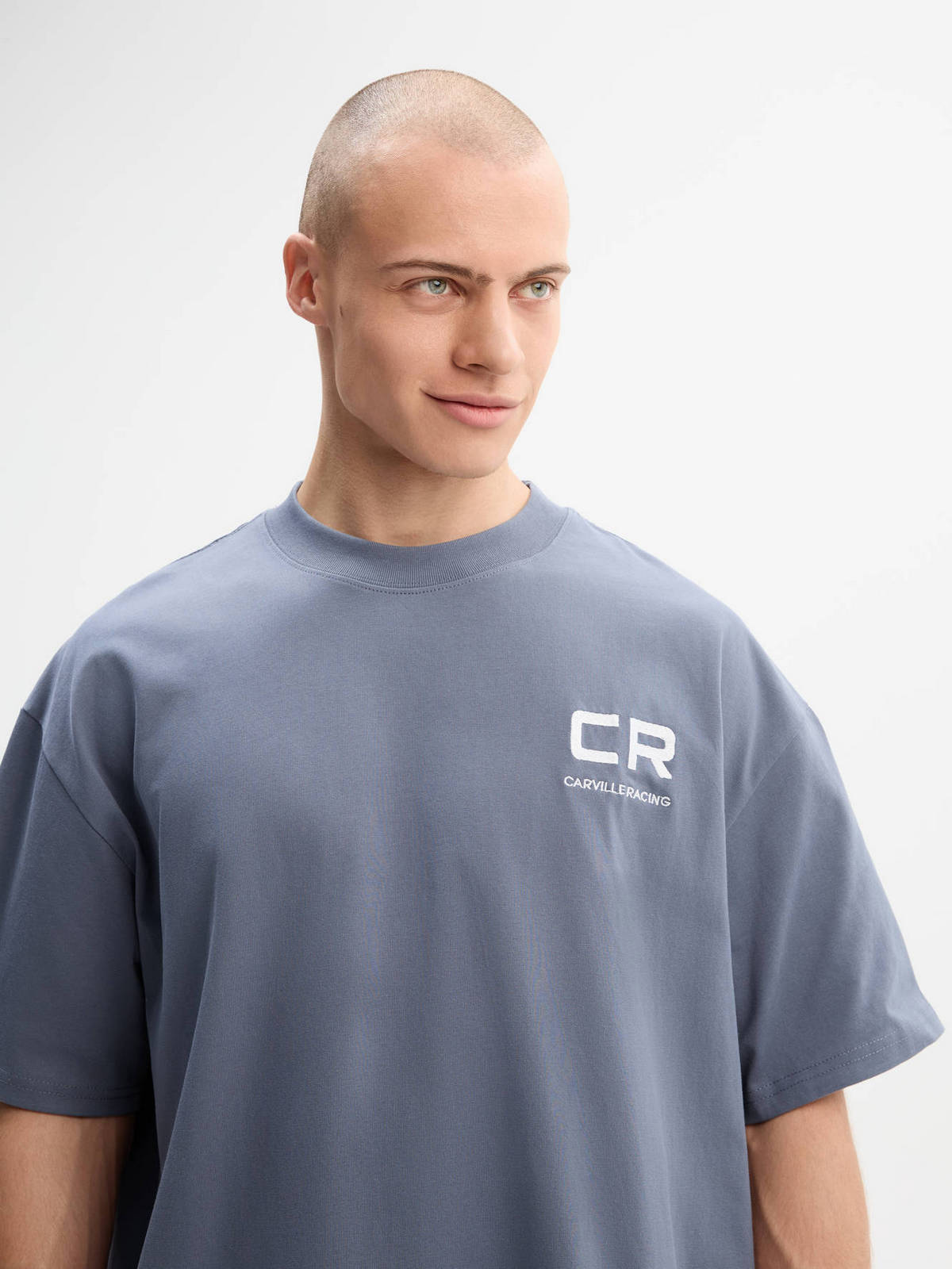 Футболка оверсайз вышивка Carville Racing 1CR36 