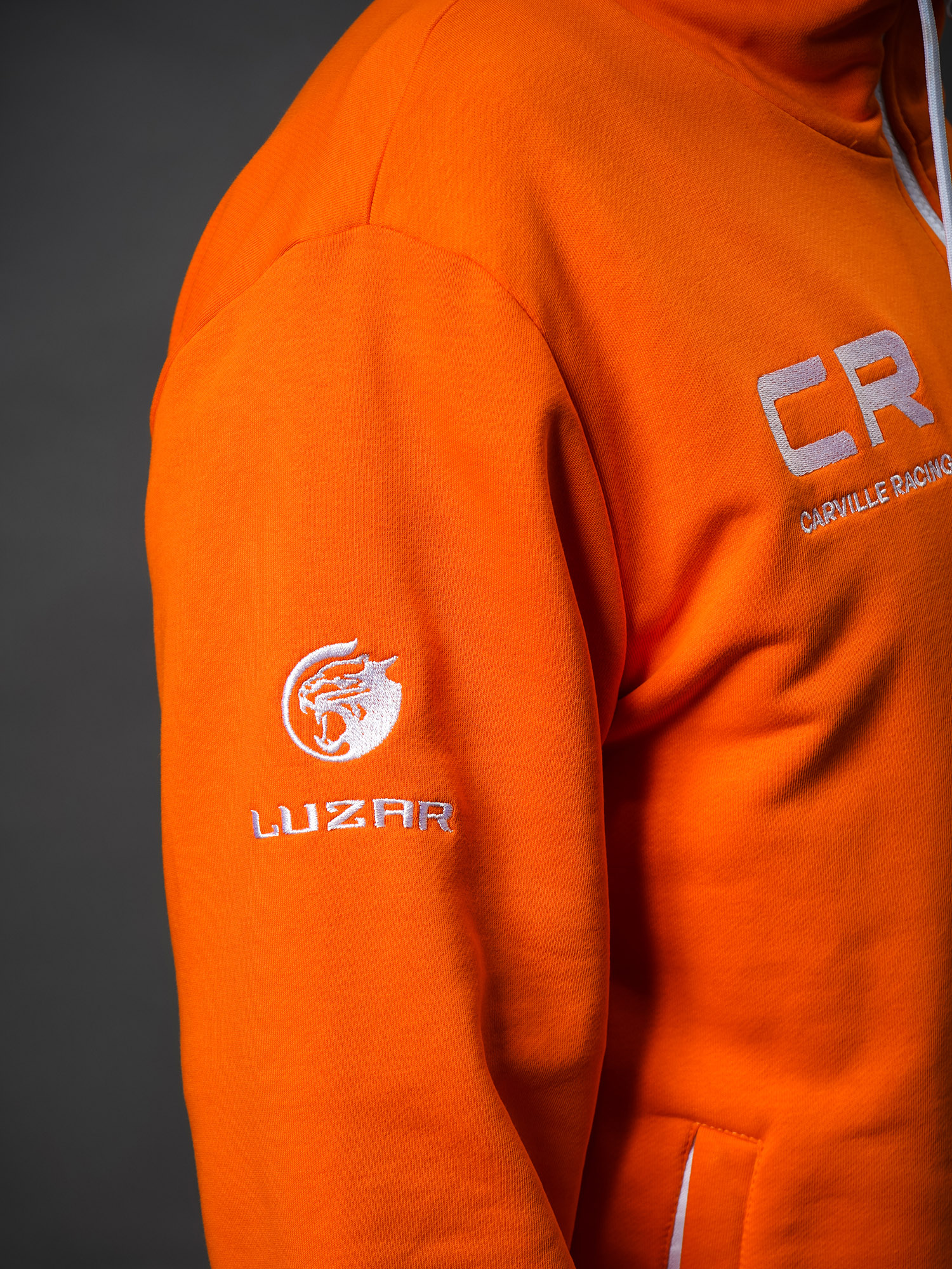 Толстовка оранжевая унисекс Carville Racing hoody_orange_CR24_L(176-182) 