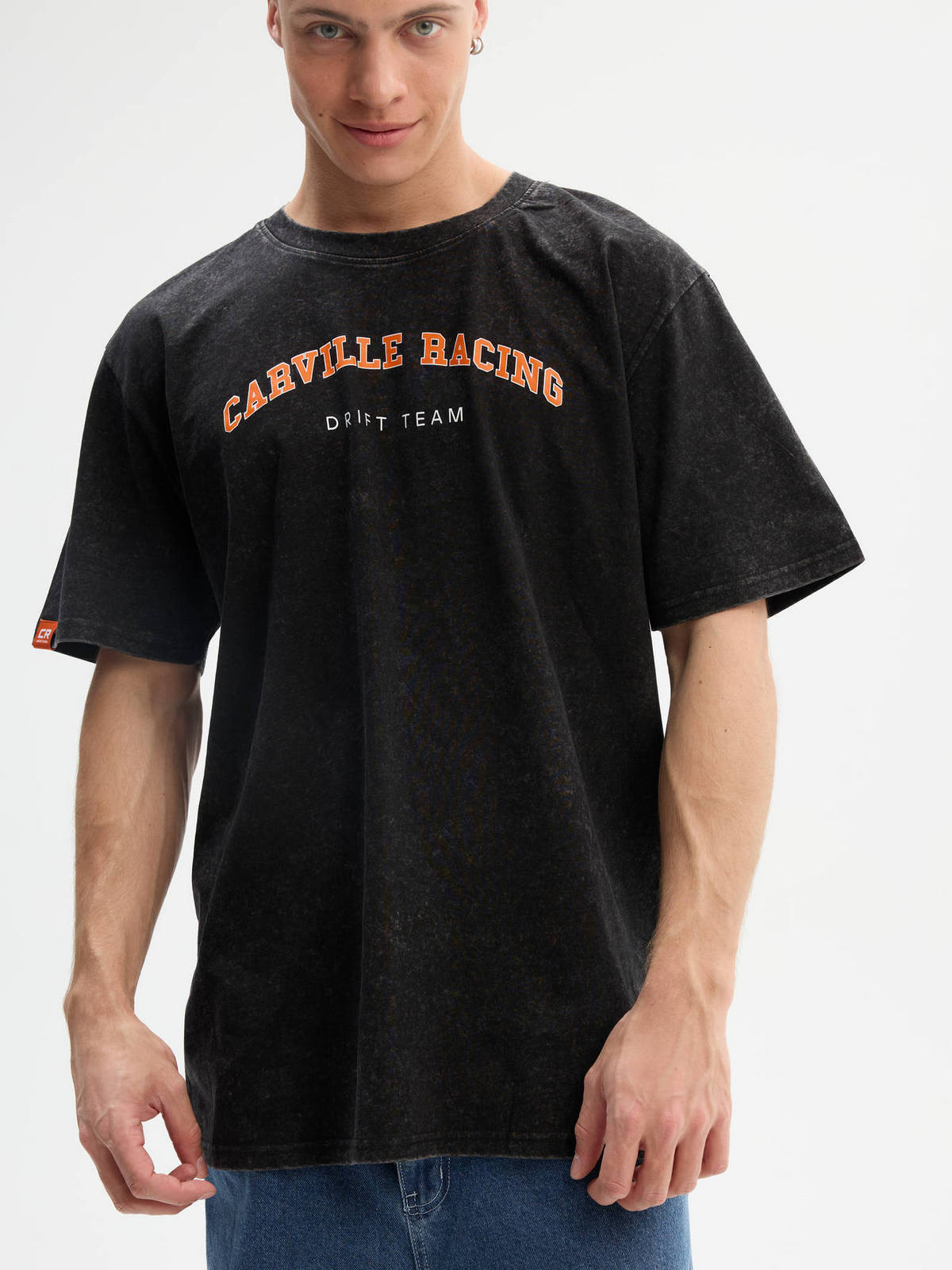 Футболка взрослая унисекс Carville Racing t-shirt_CR2024_black_acid_2XL 