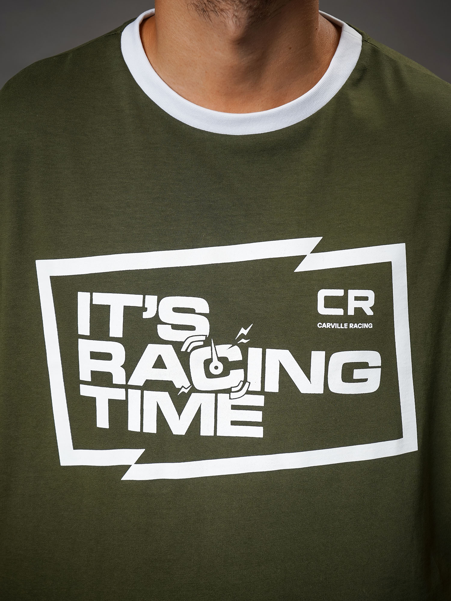 Футболка взрослая принт Carville Racing tshirt_green_drift_inside_S 