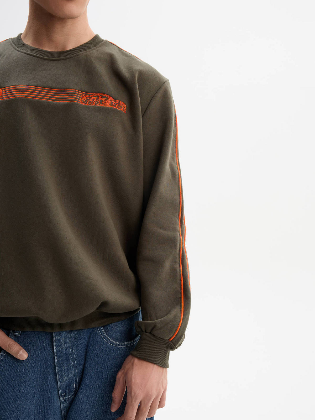 Свитшот хаки Carville Racing 2CR6 