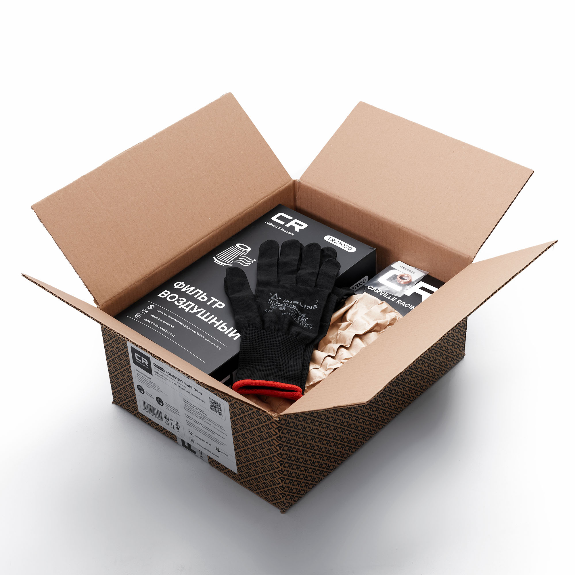 Комплект фильтров для ТО Лада Vesta (15-)/XRay (16-)/Renault Arkana двигатели H4M Carville Racing CRKIT1003 165460509R 272773151R 152085758R 165467674R