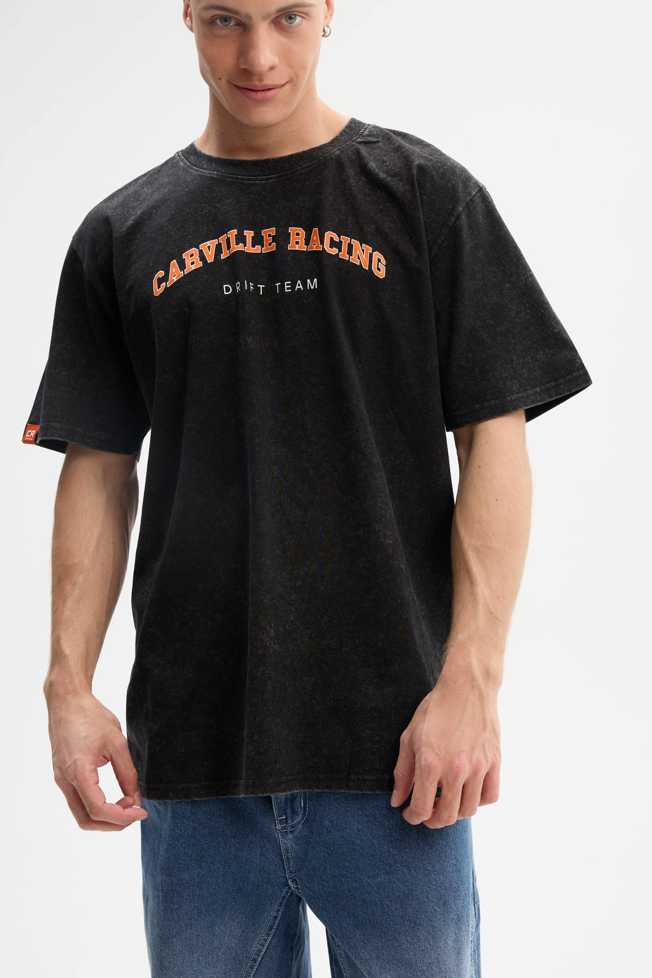 Футболка взрослая унисекс Carville Racing t-shirt_CR2024_black_acid_2XL 