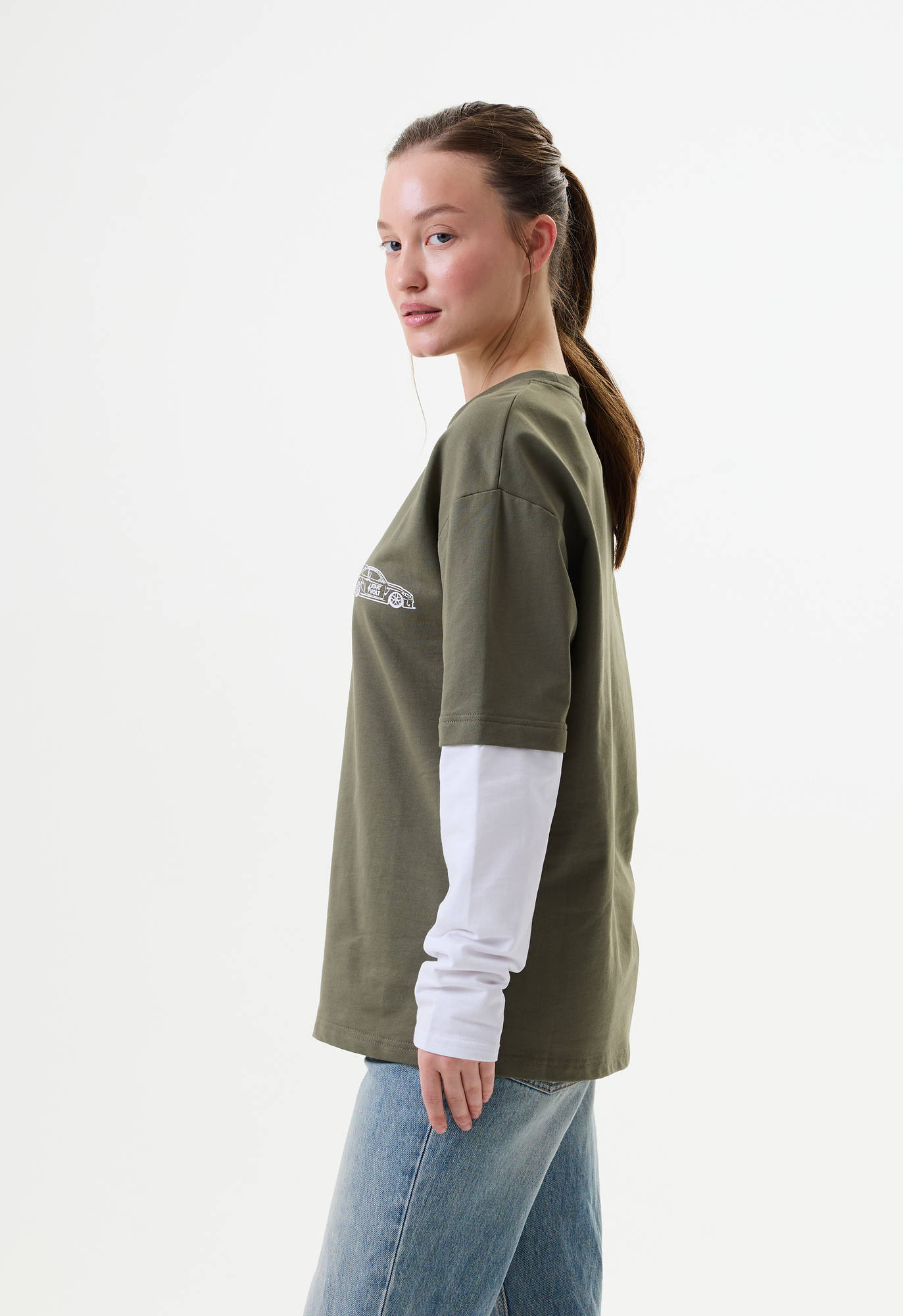 Лонгслив зелёный Carville Racing 1CR29 