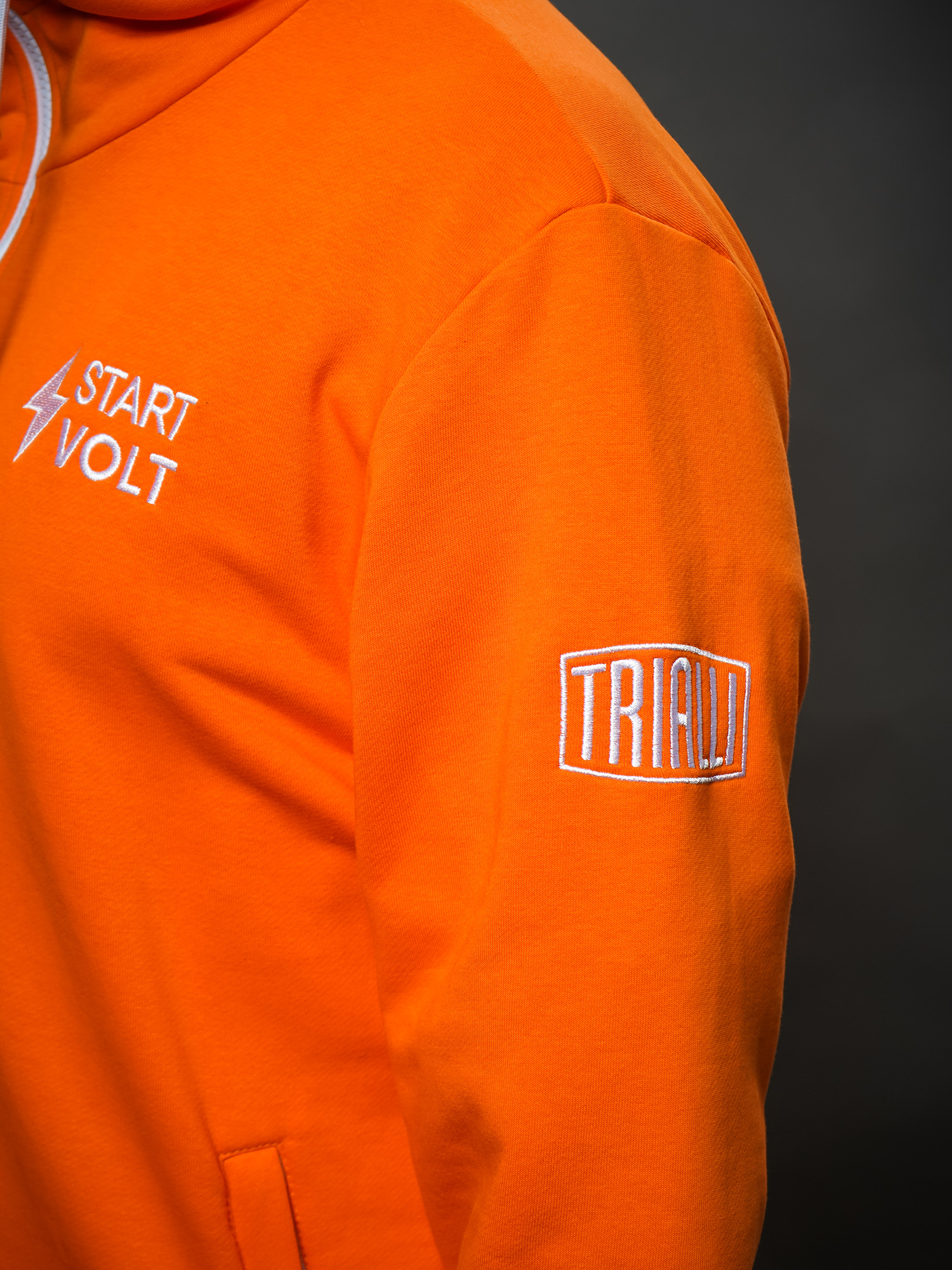 Толстовка оранжевая унисекс Carville Racing hoody_orange_CR24_L(176-182) 