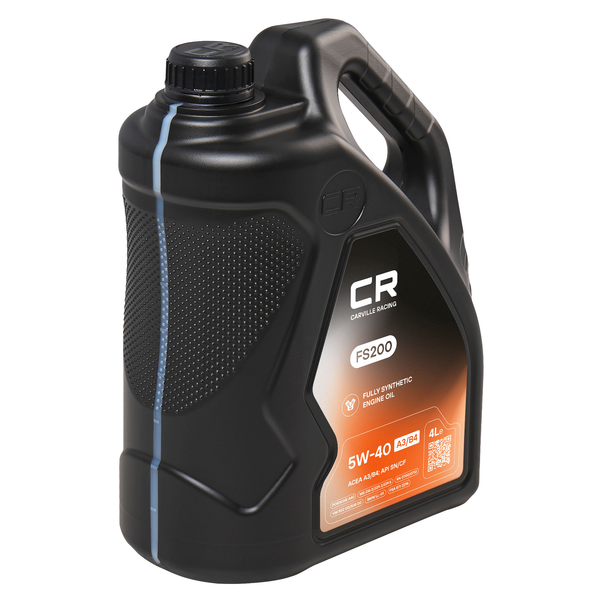 Масло моторное CARVILLE RACING FS200 5W-40 A3/B4 4L Carville Racing L1D00410 A 000 989 20 07 12 FAER A 000 989 21 0713 FAER GR52502M4 7711943691 08880-80375-GO 08220-99974 MZ320362 LLK05W40004 1161631