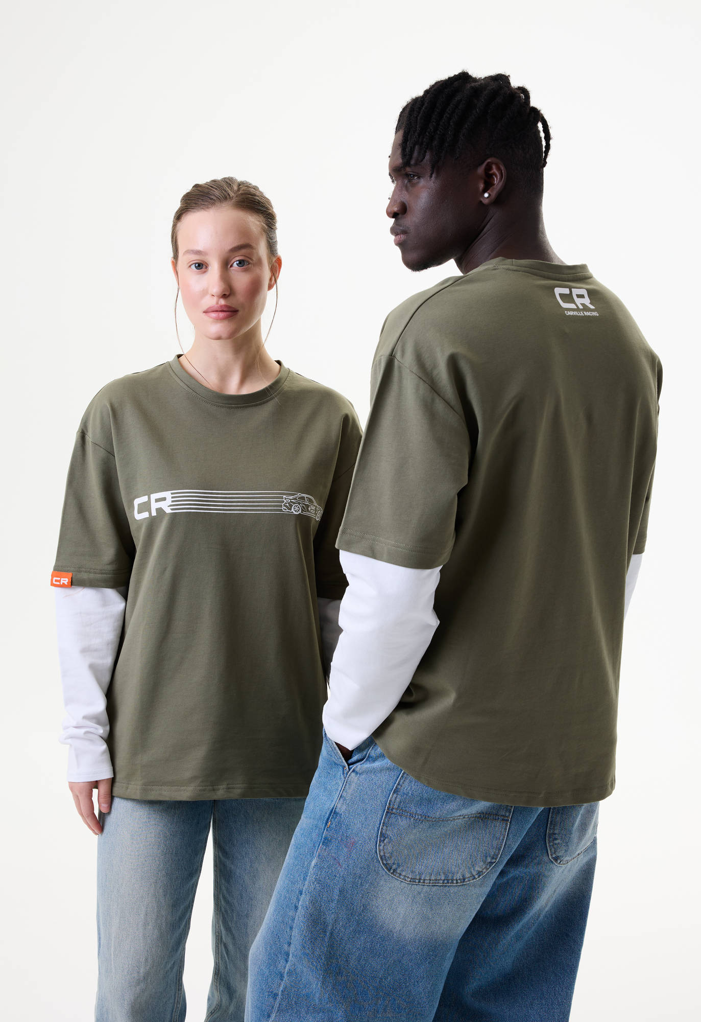 Лонгслив зелёный Carville Racing 1CR29 