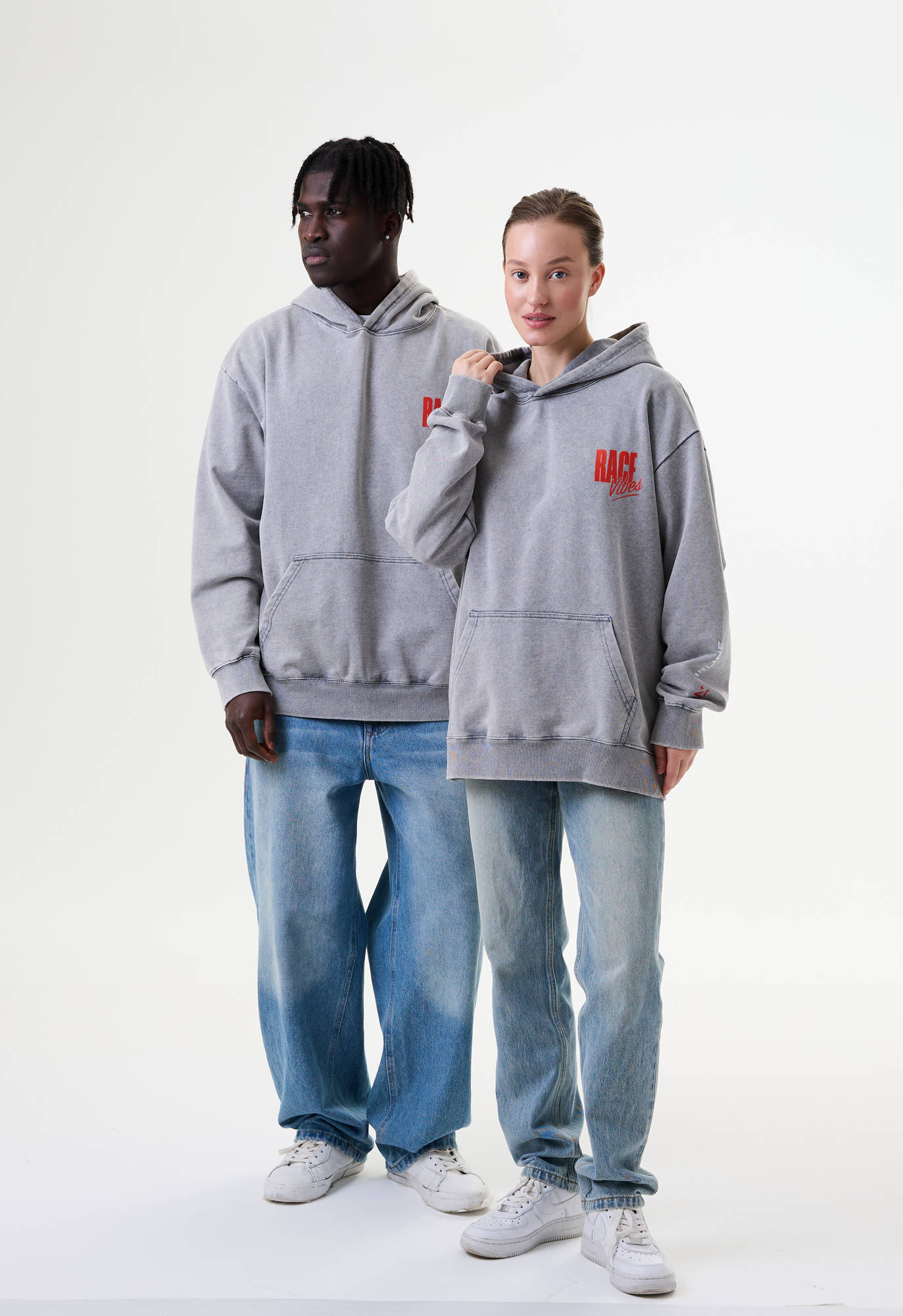 Толстовка серая унисекс Race vibes Carville Racing 2CR22 