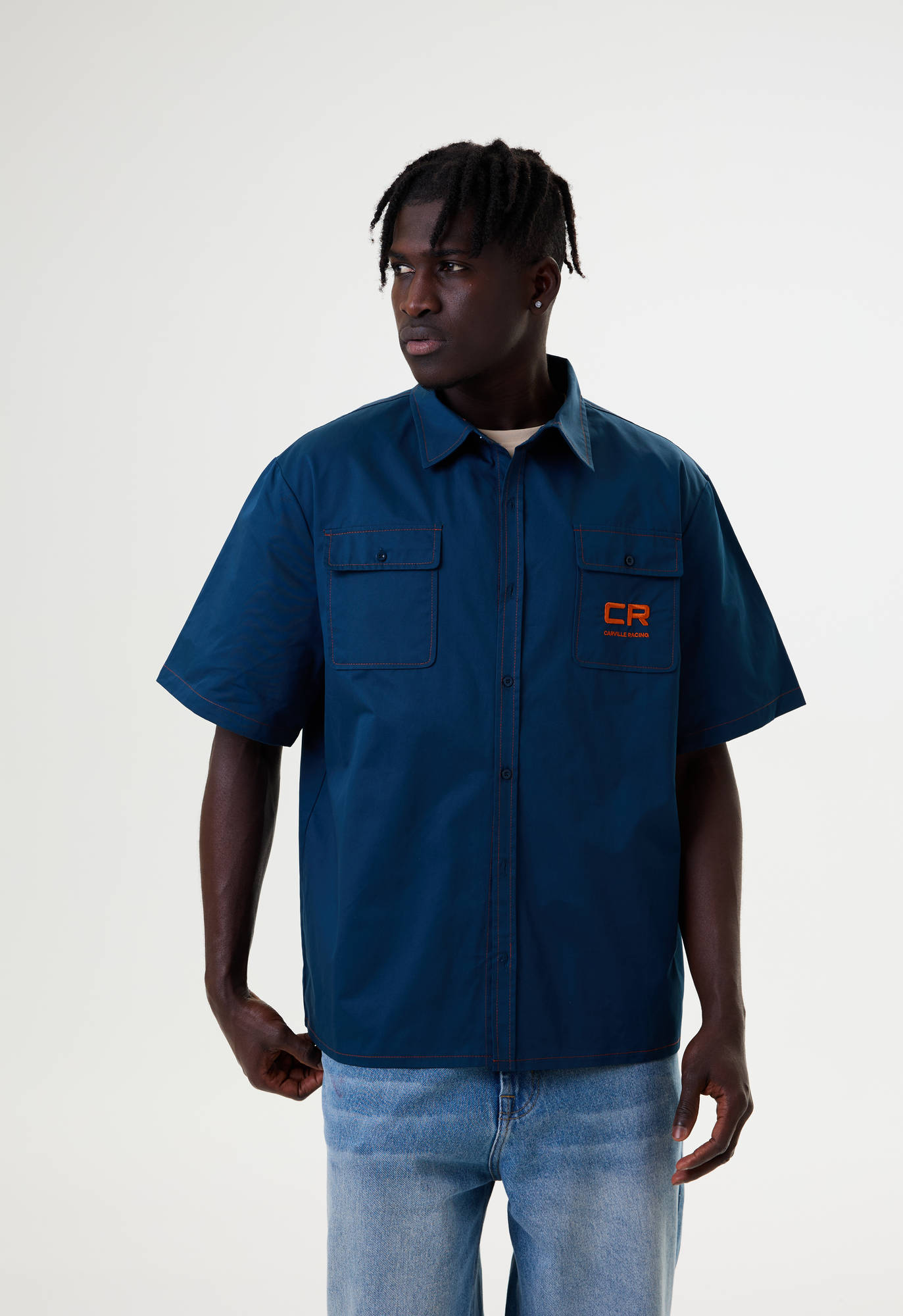 Рубашка синяя Carville Racing 10CR6 
