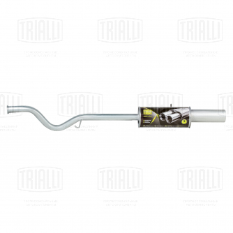 Глушитель для автомобилей Лада 2112 Евро-3 основной прямоточный (алюминизированная сталь) T-Sport trialli EMM 4007 21120-120001000