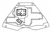 Резистор электровентилятора отопителя для автомобилей VW Passat B5 (96-)/Audi A4 B5 (94-) (auto А/С)