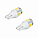 Лампa светодиодная T10 (W5W), 6000K (Белый), 12В, 0.7Вт, 5LED, Полярная airline AEAR301 