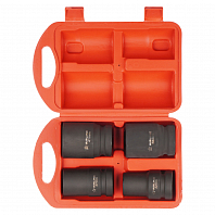 Набор головок ударных 1" 78мм 4 пр. (22-41мм) пласт. кейс.