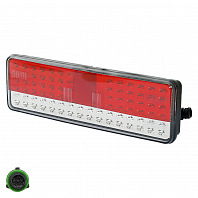 Фонарь задний для автомобилей КАМАЗ 5490 правый, байонетный разъём, с бегущим указателем поворота снизу (светодиодн.)