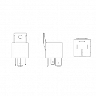 Реле 24V 80А 4 контакта для автомобилей Volvo/MAN/Scania/DAF/Mercedes-Benz
