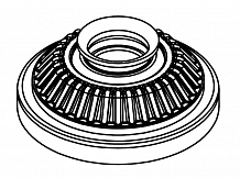 Опора амортизатора для автомобилей Opel Astra H (04-)/Zafira B (05-) (передняя с подшипником)