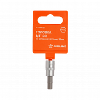 Головка 1/4" DR со вставкой HEX 6мм, 38мм