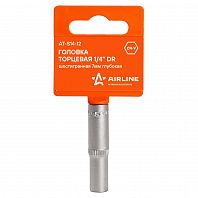 Головка торцевая 1/4" DR шестигранная 7мм глубокая пласт. подвес