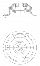 Опора амортизатора для автомобилей BMW 3 E36 (90-) (передняя с подшипником)