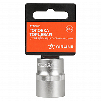 Головка торцевая 1/2" DR двенадцатигранная 22мм, пласт. подвес