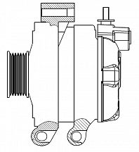 Генератор для автомобилей Land Rover Range Rover III (09-)/Range Rover Sport I (09-) 5.0i 150A