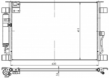 Радиатор кондиционера для авытомобилей Infiniti FX/QX70 (08-) 3.0D