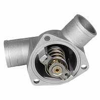 Термостат для автомобилей Лада 2110-15, 2170, 21082 (инж. с 2003) (с алюминиевым корпусом, обрезиненный клапан) ("зимний" 92°С)