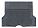 Ковер полимерный в багажник автомобиля универсальный, цвет - черный, размер 133х111см airline ACM-RTM-06 
