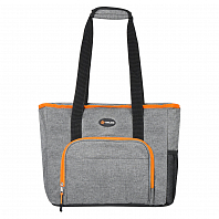Сумка-холодильник (термосумка)"Пляжная", 19л, 35,5*31*18см, водонепр.,сер.