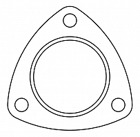 Прокладка приемной трубы для а/м Лада 2108-2115/Гранта/Приора 1.5/1.6i (перфометал.)