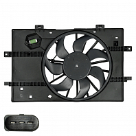 Электровентилятор охлаждения для а/м BAIC U5 Plus (21-)/X35 (19-) 1.5i (с кожухом)