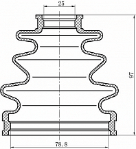 Пыльник ШРУСа внутреннего для автомобилей Лада Vesta NG (23-) 1.6i КПП 2180