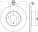 Диск тормозной для автомобилей BMW 1 (F20 / F21) (11-)  /  3 (F30-F34) (11-) передний d=300