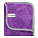 Салфетка из микрофибры длинный ворс фиолетовая (40*60 см) airline ABDN010 