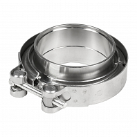 Хомут глушителя V-band с фланцами D=63 мм (нержавеющая сталь)