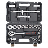 Набор головок и принадлежностей 24пр. (головки 1/2") кейс