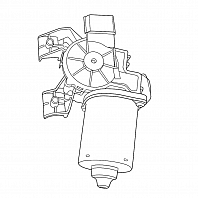 Моторедуктор стеклоочистителя для автомобилей Land Rover Discovery IV (09-) (перед.)